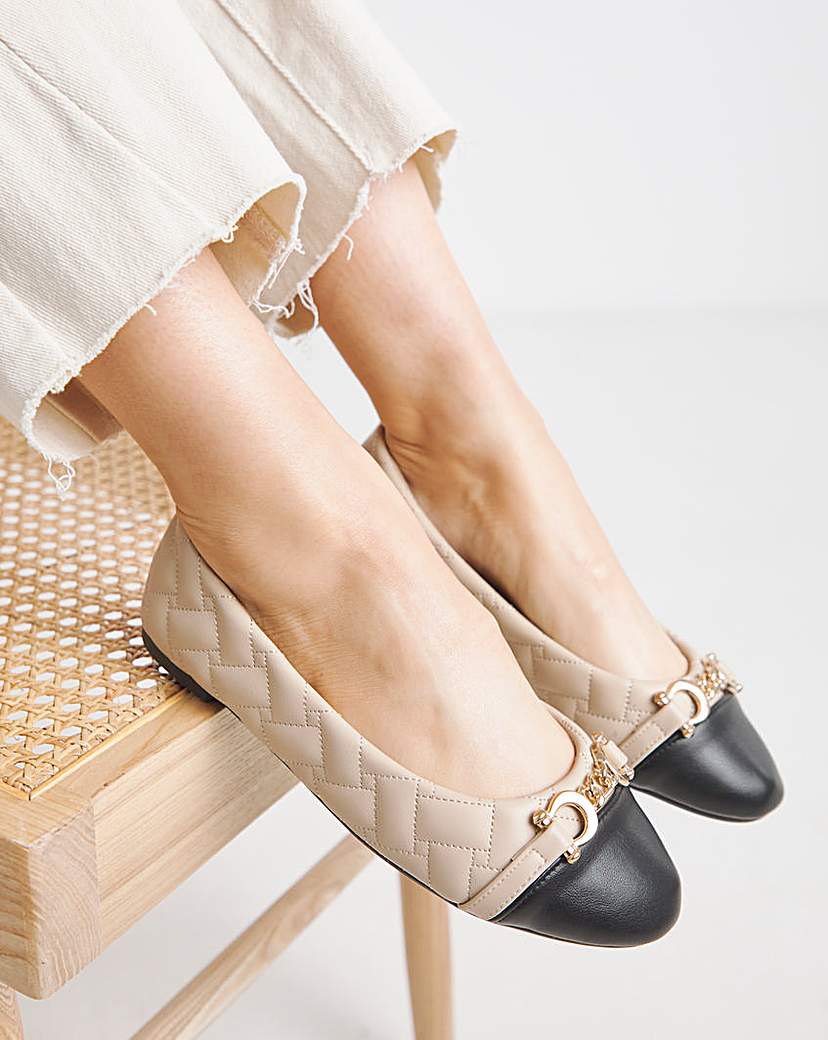 New In - Quilted Ballerina with Trim Wide