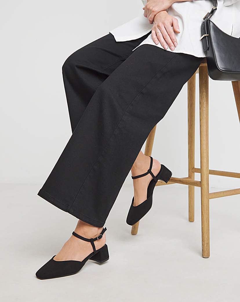 New In - Two Part Heeled Shoes Wide