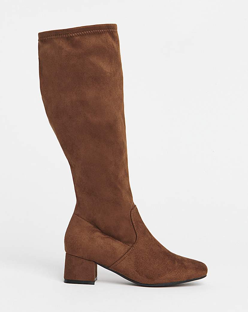 Low Block Heel Knee High Boot D Std
