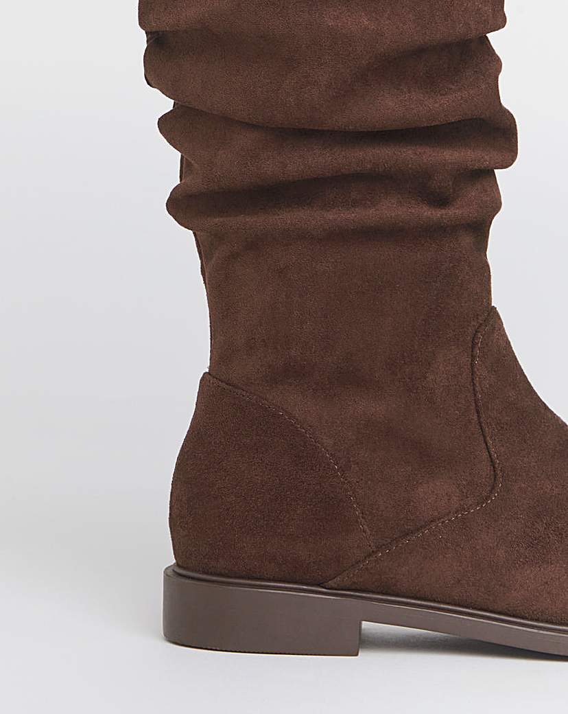 Knee High Ruched Boot EEE SC