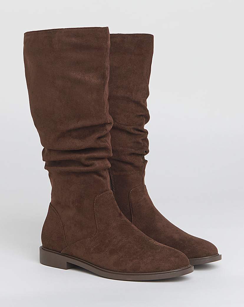 Knee High Ruched Boot EEE SC