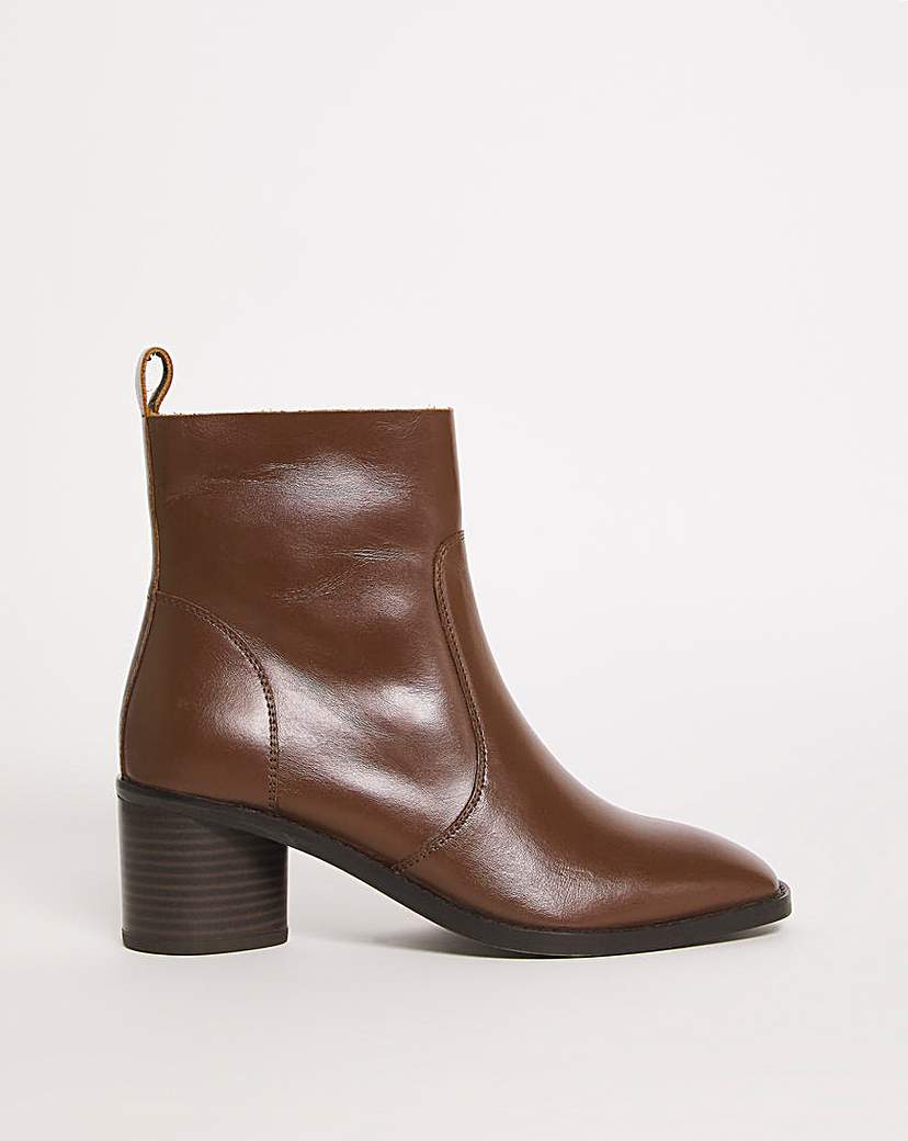 Leather Ankle Boot EEE Fit