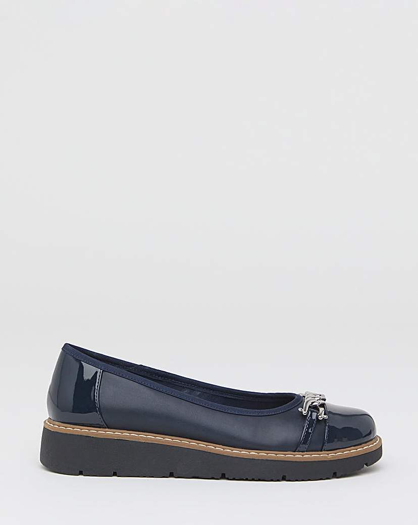New In - Low Wedge Ballerina Snaffle Wide