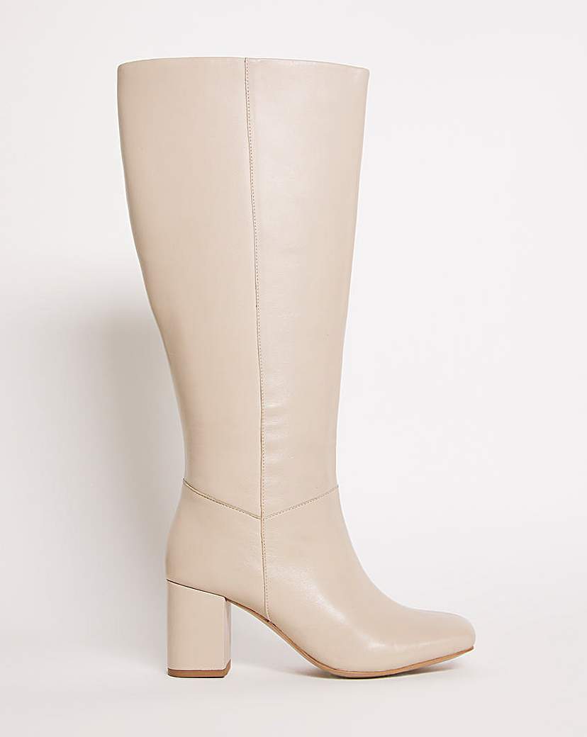 Leather High Leg Boot E Fit Super Curvy