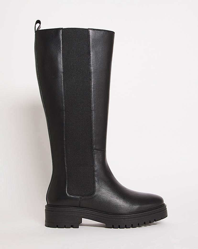 Leather Boot EEE Fit Super Curvy Calf
