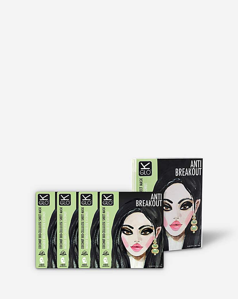 K-GLO 4 Pack of Anti-breakout Face Masks