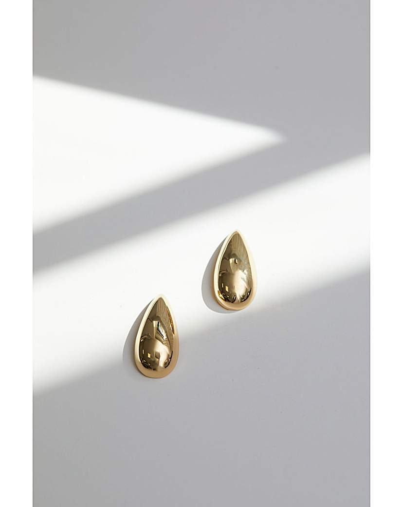 Jon Richard Polished Tear Drop Earrings