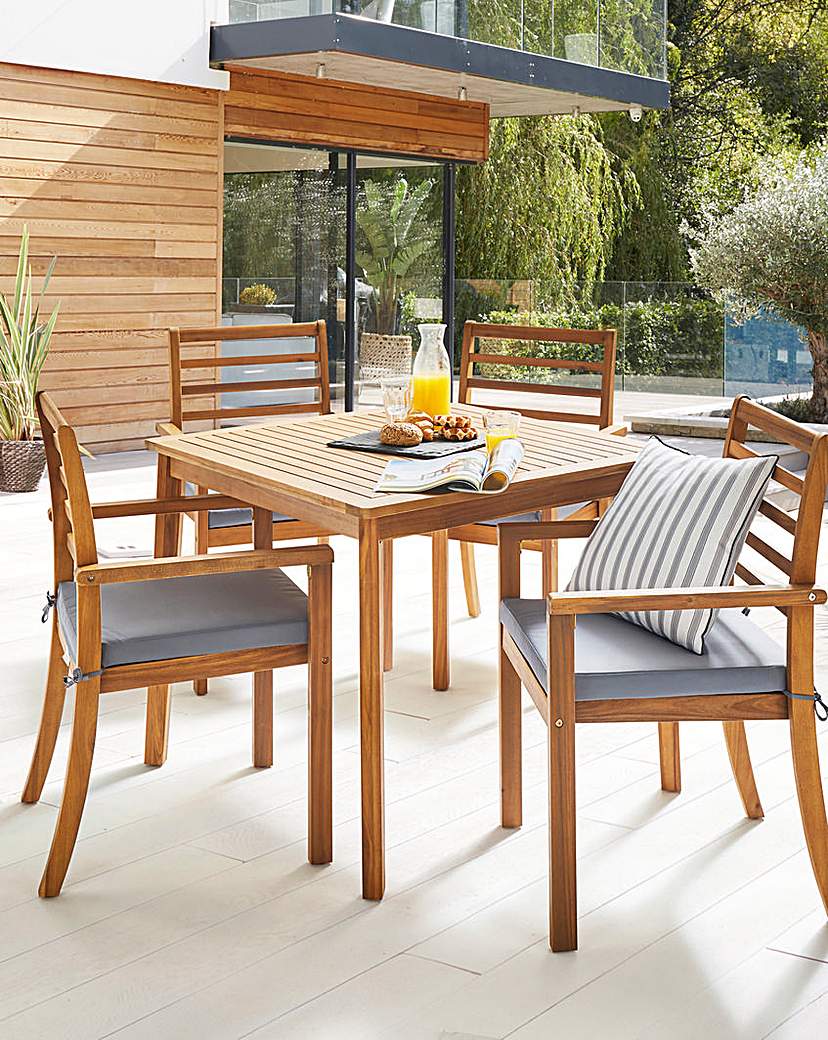 Harley 5 Piece Wooden Dining Set