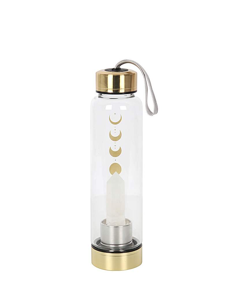 Moon Phase Crystal Water Bottle