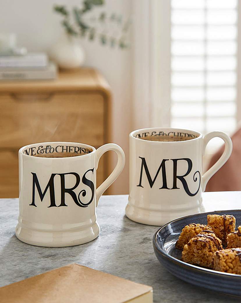 Emma Bridgewater Mr & Mrs Mugs