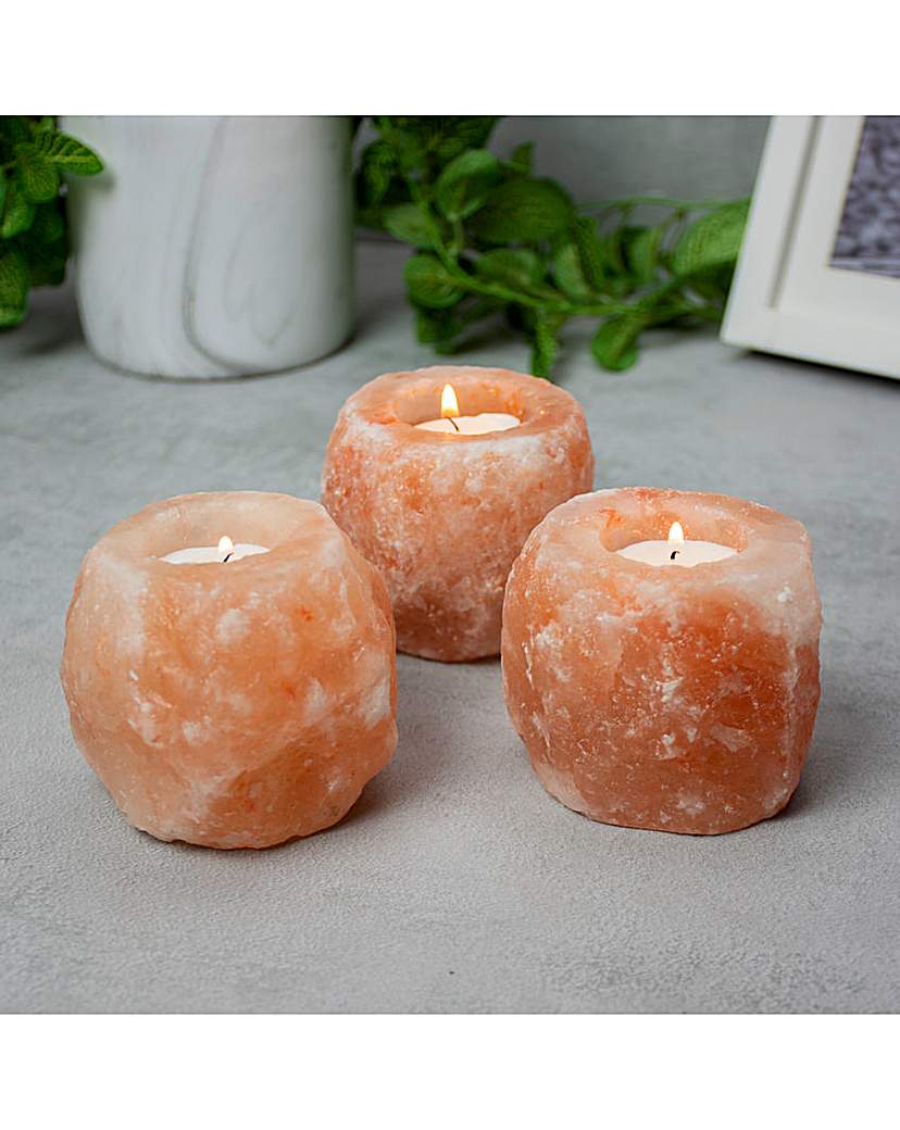 Set of 3 Himalyan Salt Light Holder