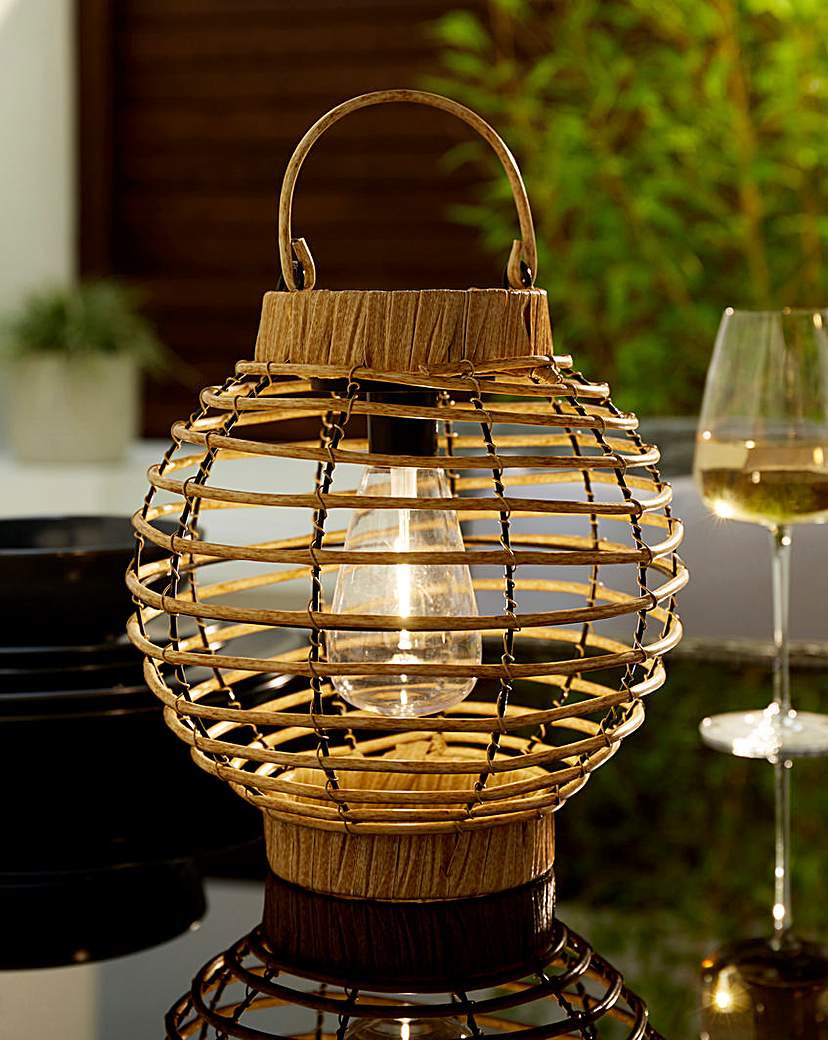 New In - Natural Rattan Lantern