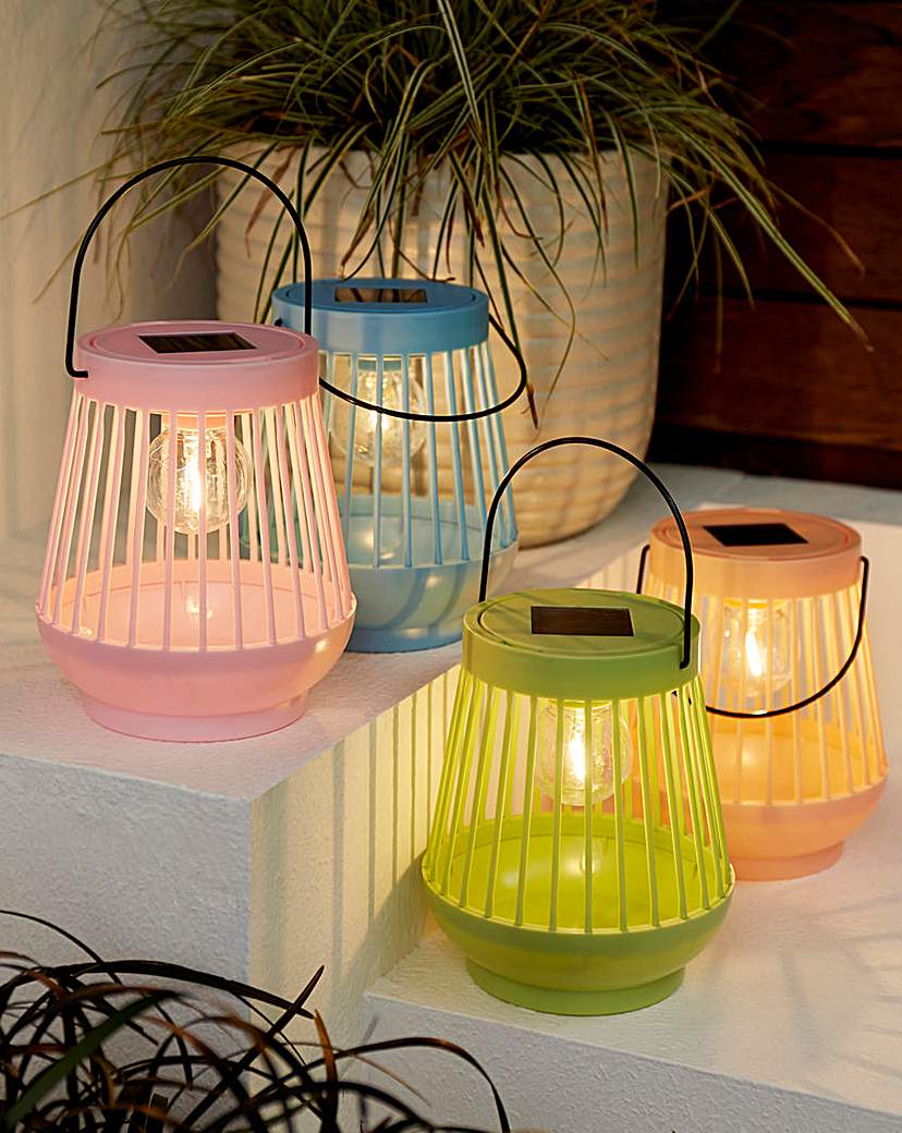 New In - 4 Multi-coloured Solar Lanterns