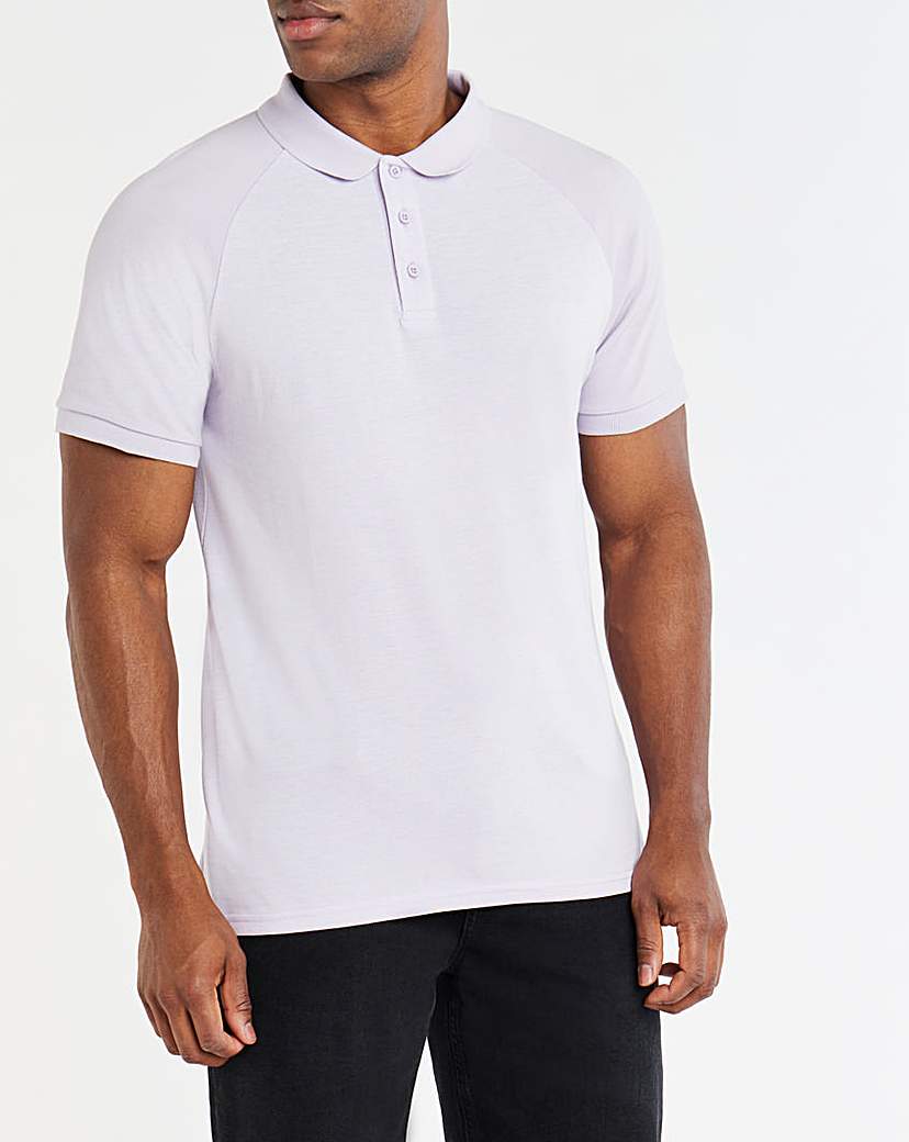 Short Sleeve Raglan Birdseye Polo L