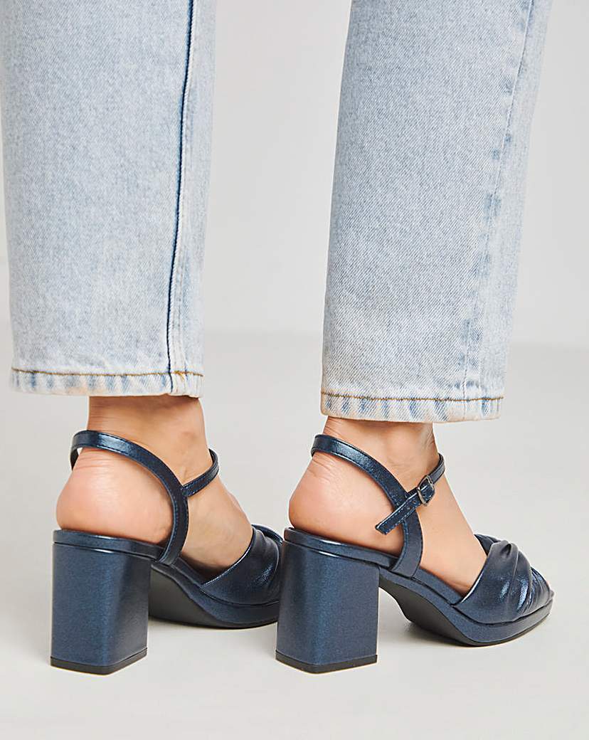 Twist Upper Platform Sandal Ex Wide Fit