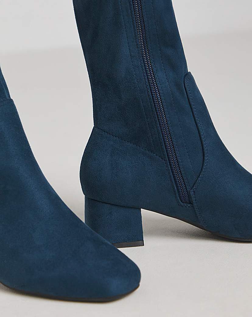 Knee High Heeled Boot Ex Wide SuperCurvy
