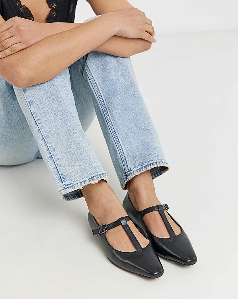 Square Toe Mary Janes Wide
