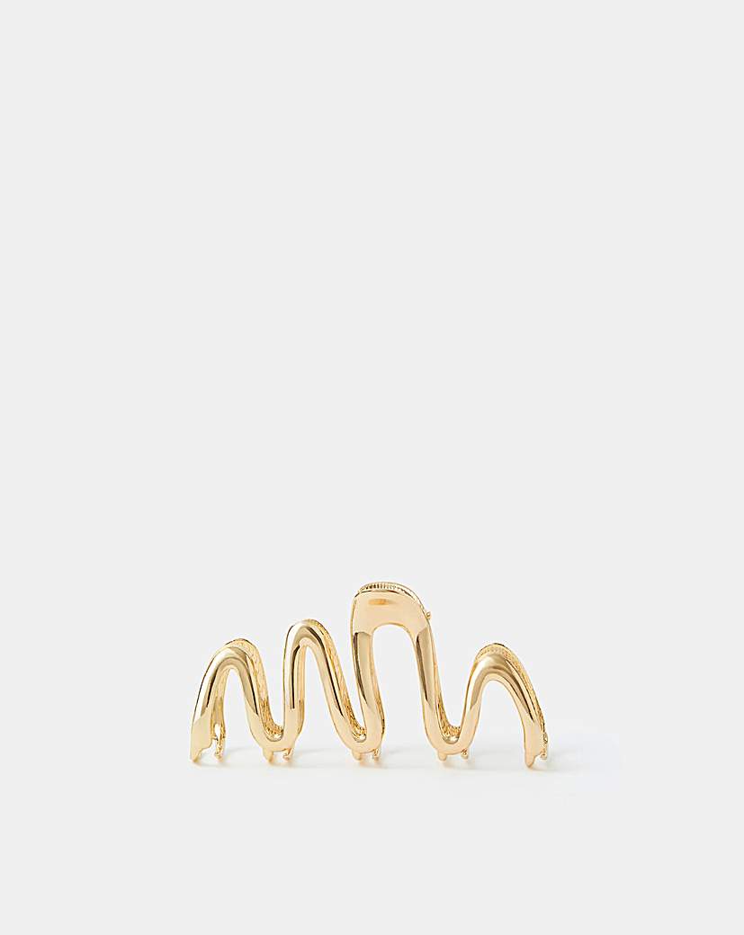 Accessorize Metal Wave Claw Clip