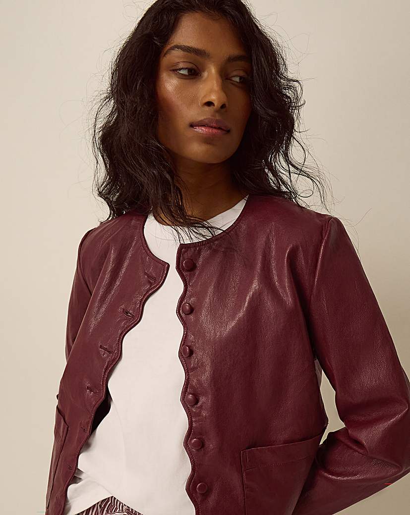 Monsoon Penelope Faux Leather Jacket