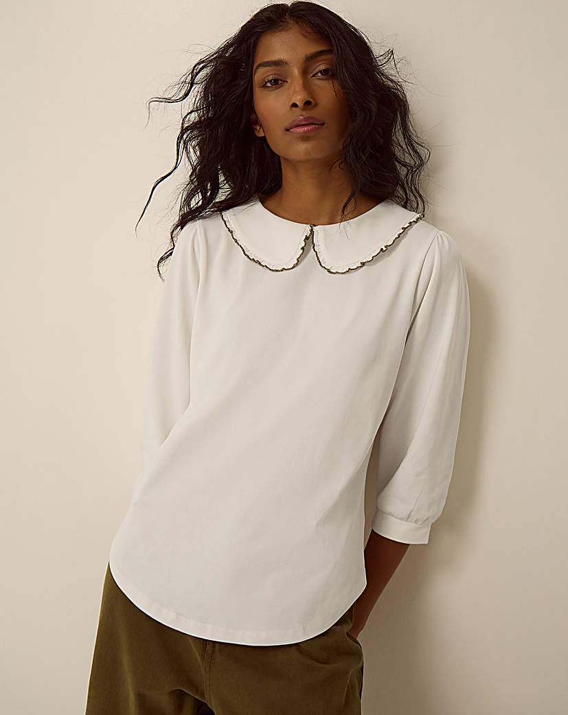 Monsoon Caris Collar Jersey Top