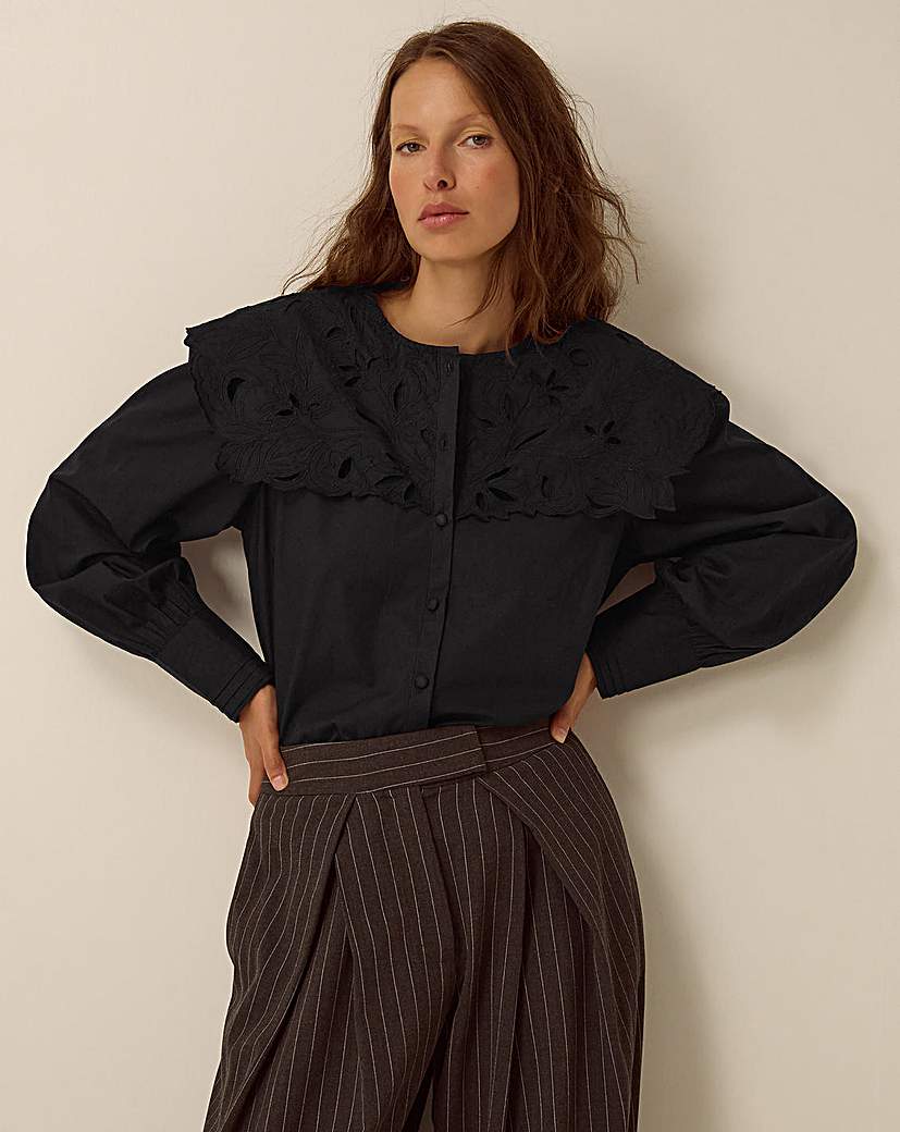 Monsoon Eliana Embroidered Collar Shirt