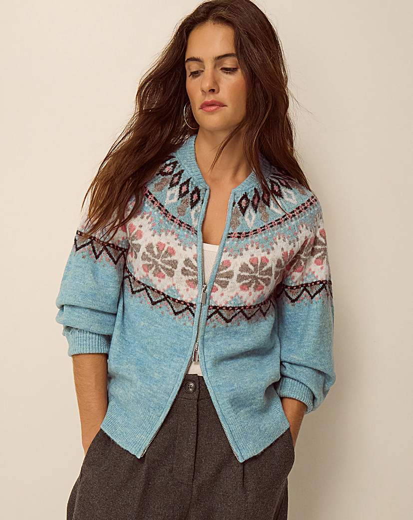 Monsoon Fen Fair Isle Cardigan