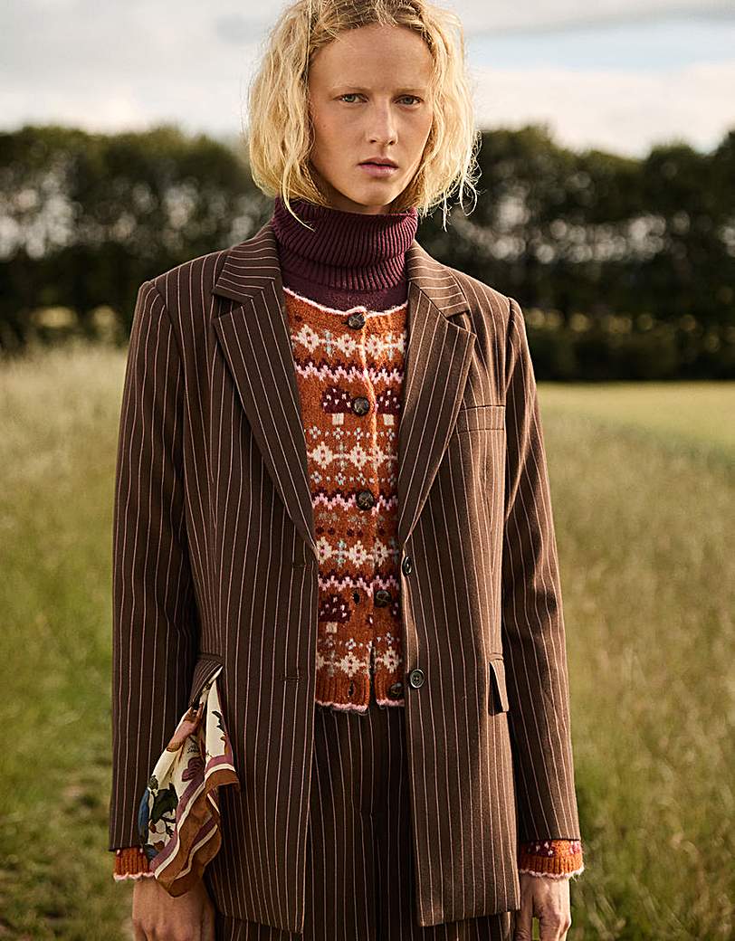 Monsoon Jen Pinstripe Blazer