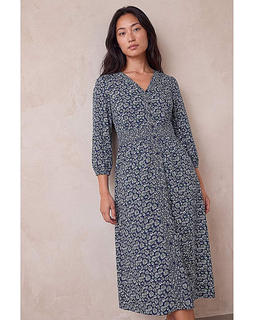 Roman Petite Floral Print Midi Dress