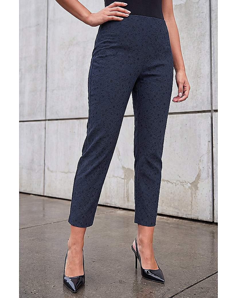 Roman Jacquard Stretch Trouser