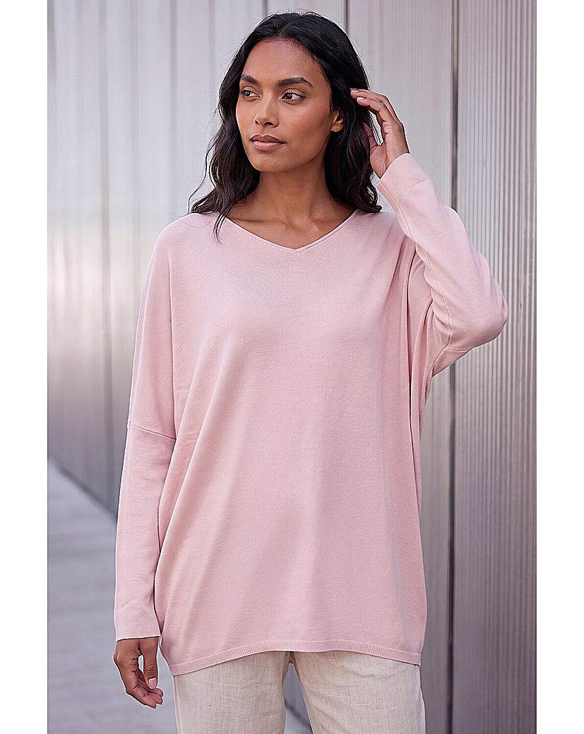 Roman Lace Back V-Neck Poncho