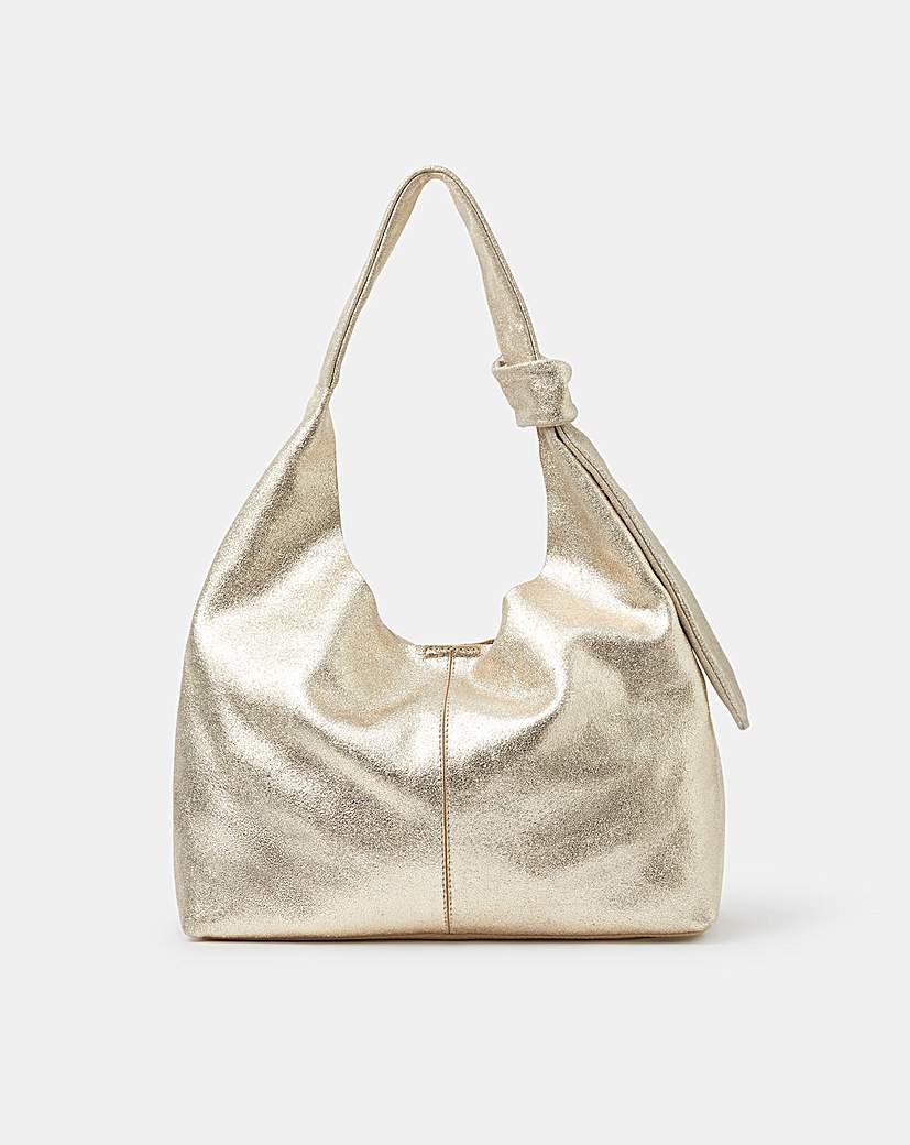 Accessorize Knot Leather Shoulder Bag