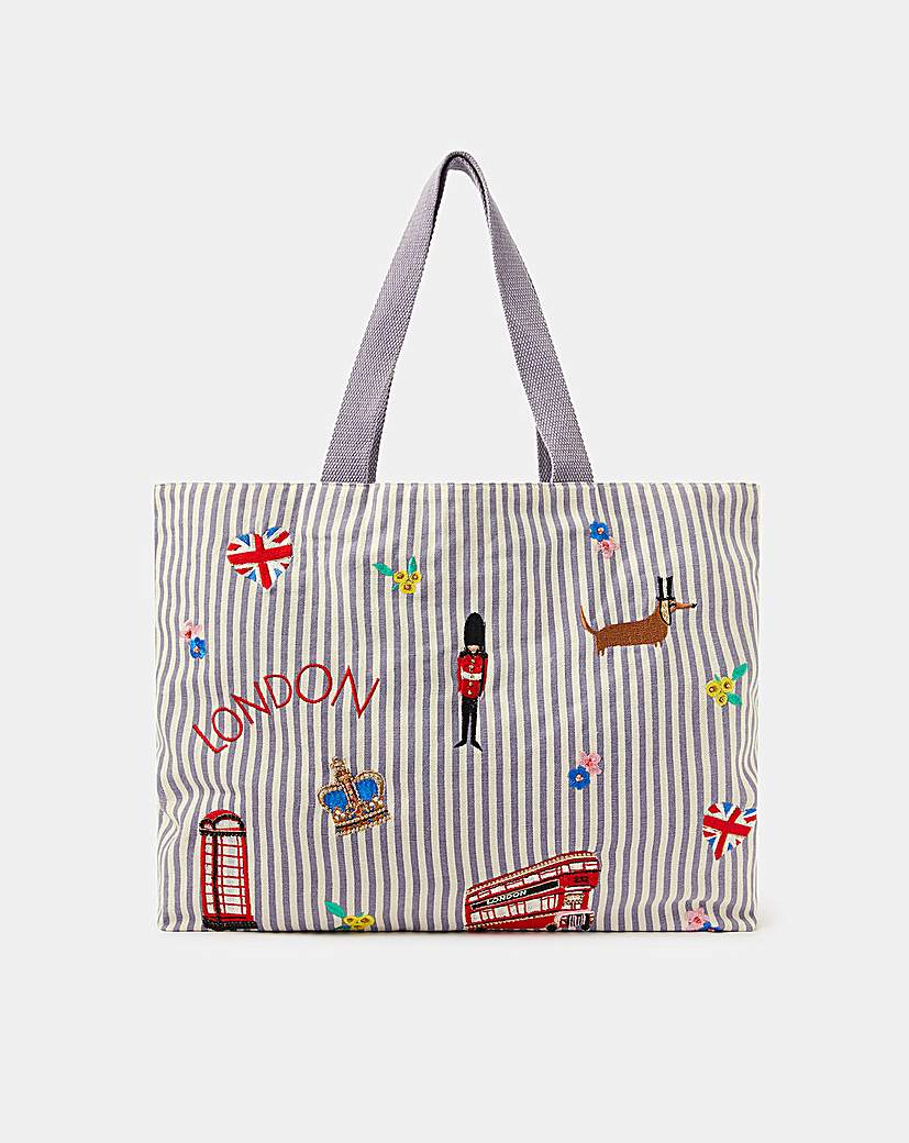 Accessorize London Stripe Shopper Bag