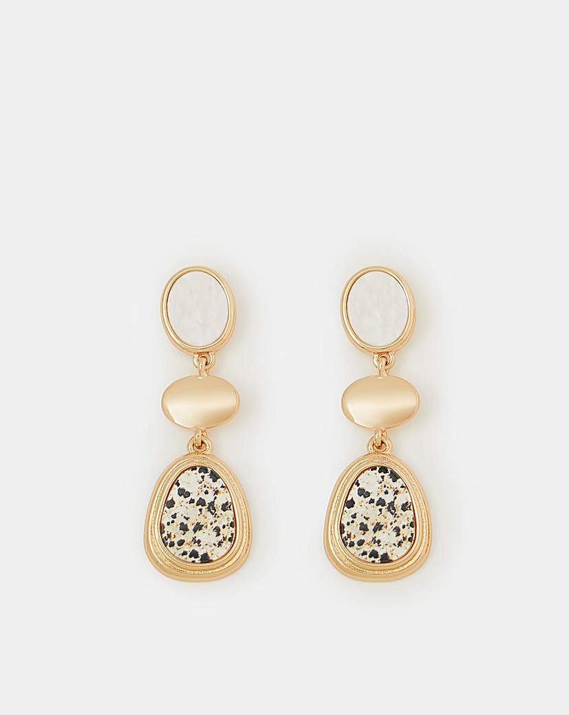 Accessorize Marbled Drop Earrings