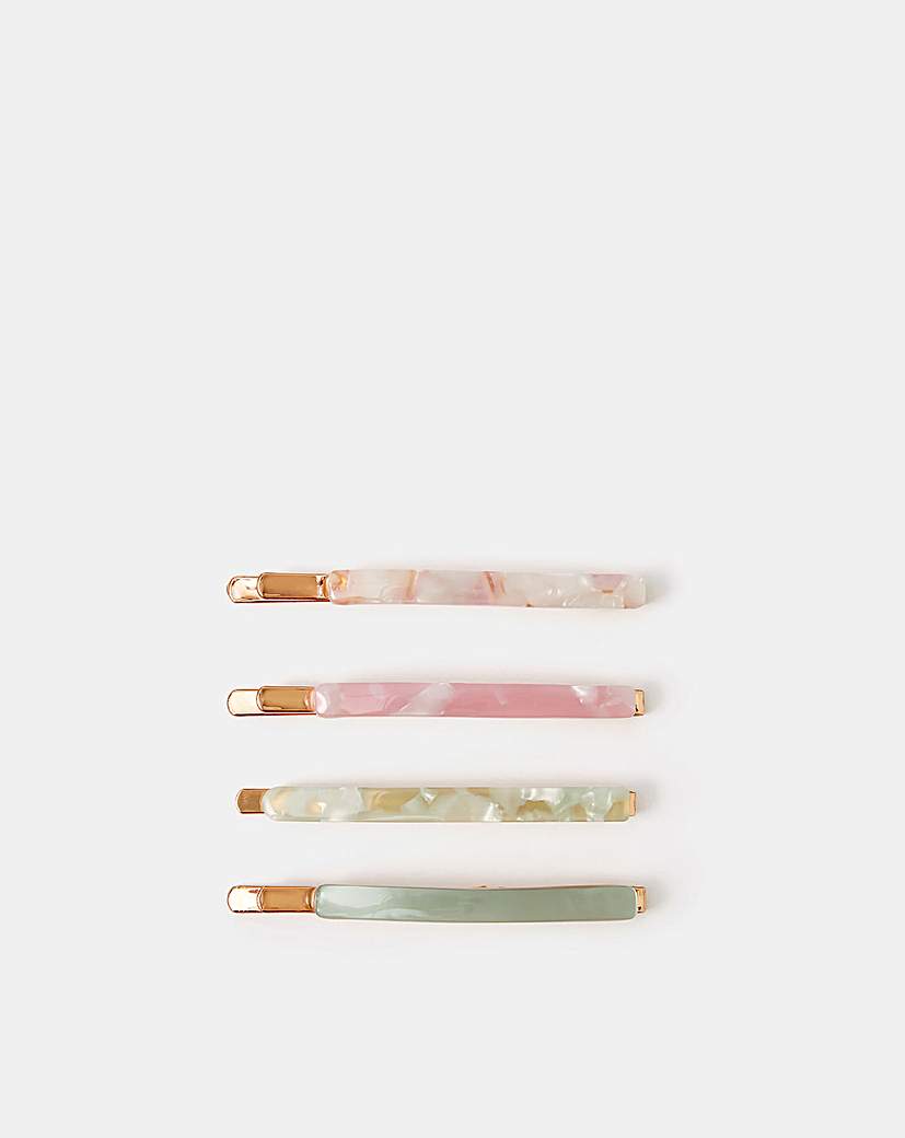 Accessorize 4pk Resin Hair Slides