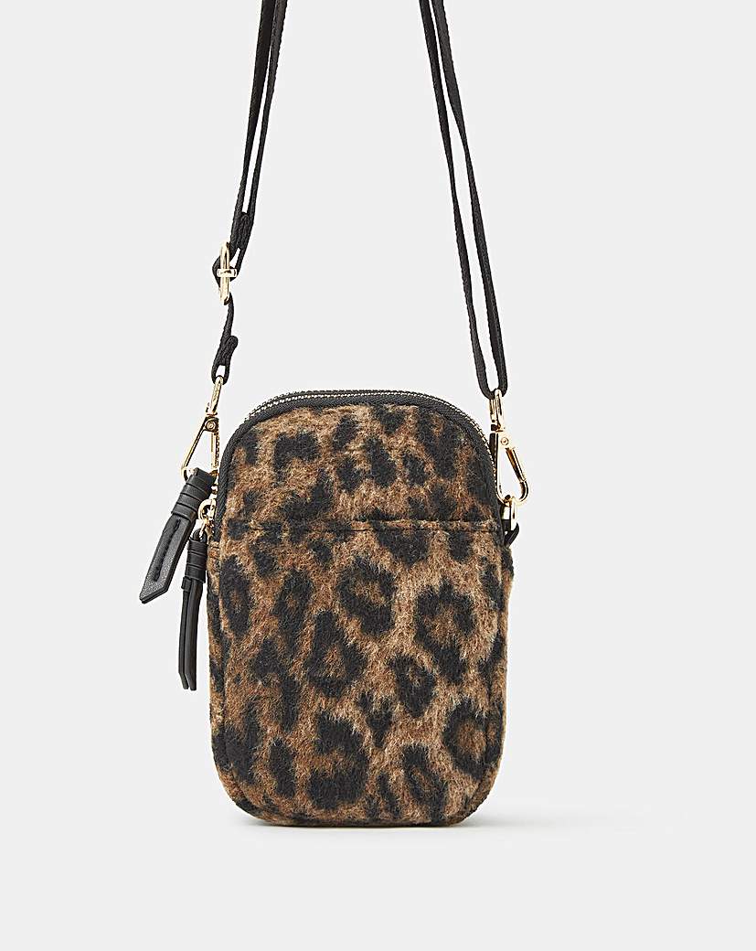 Accessorize Leopard Print Phone Bag