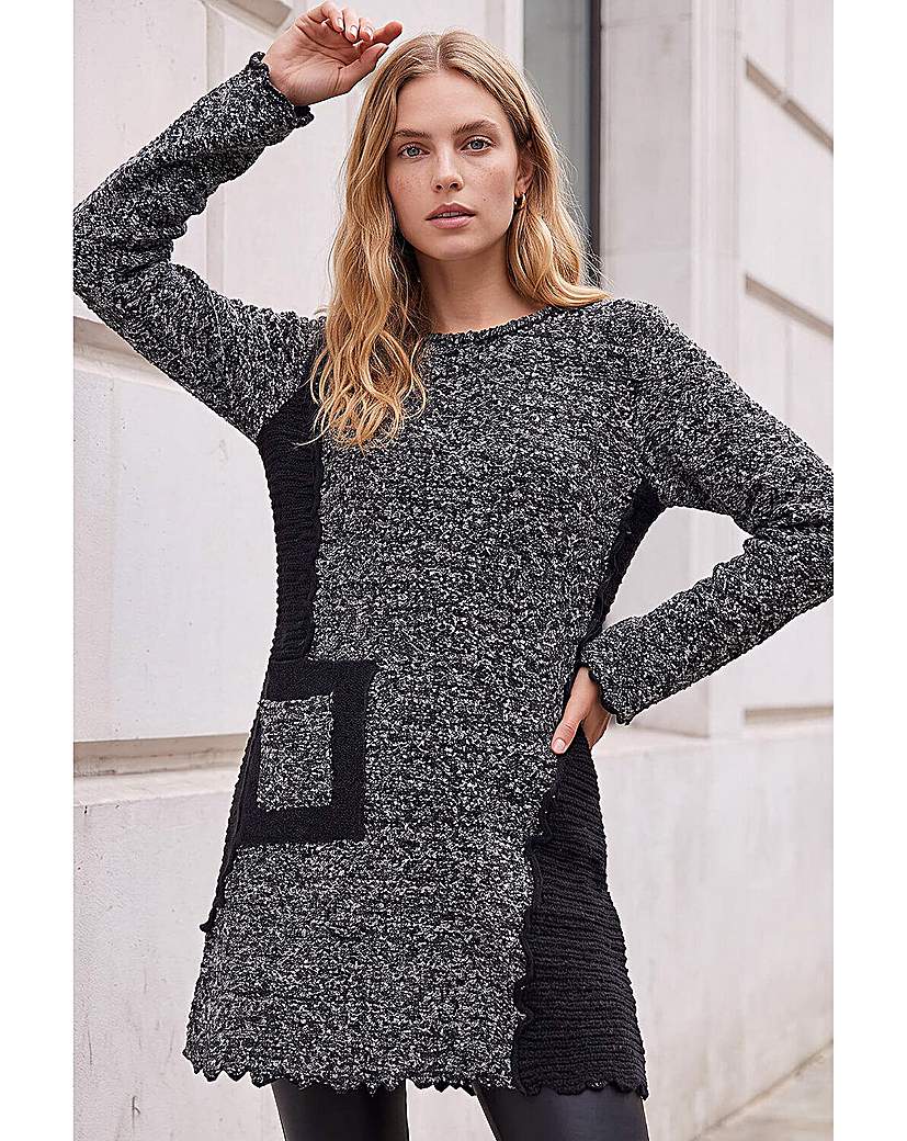 Roman Textured Pocket Longline Jumper