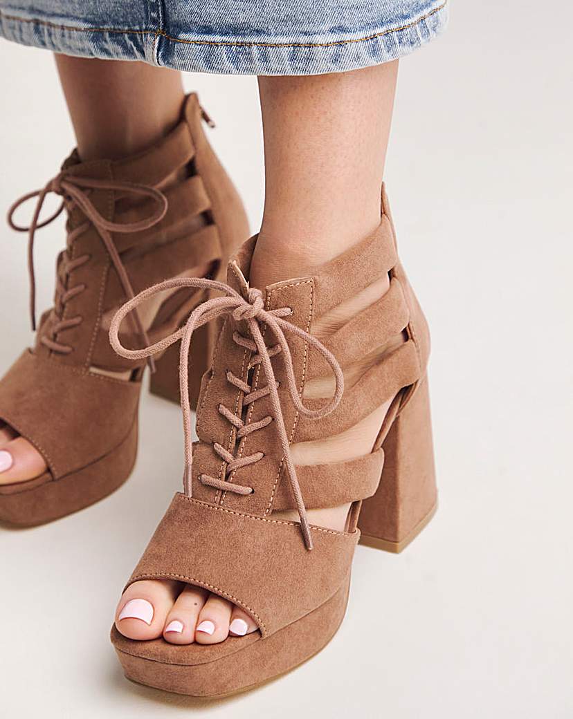 Strappy Shoe Boot Ex Wide