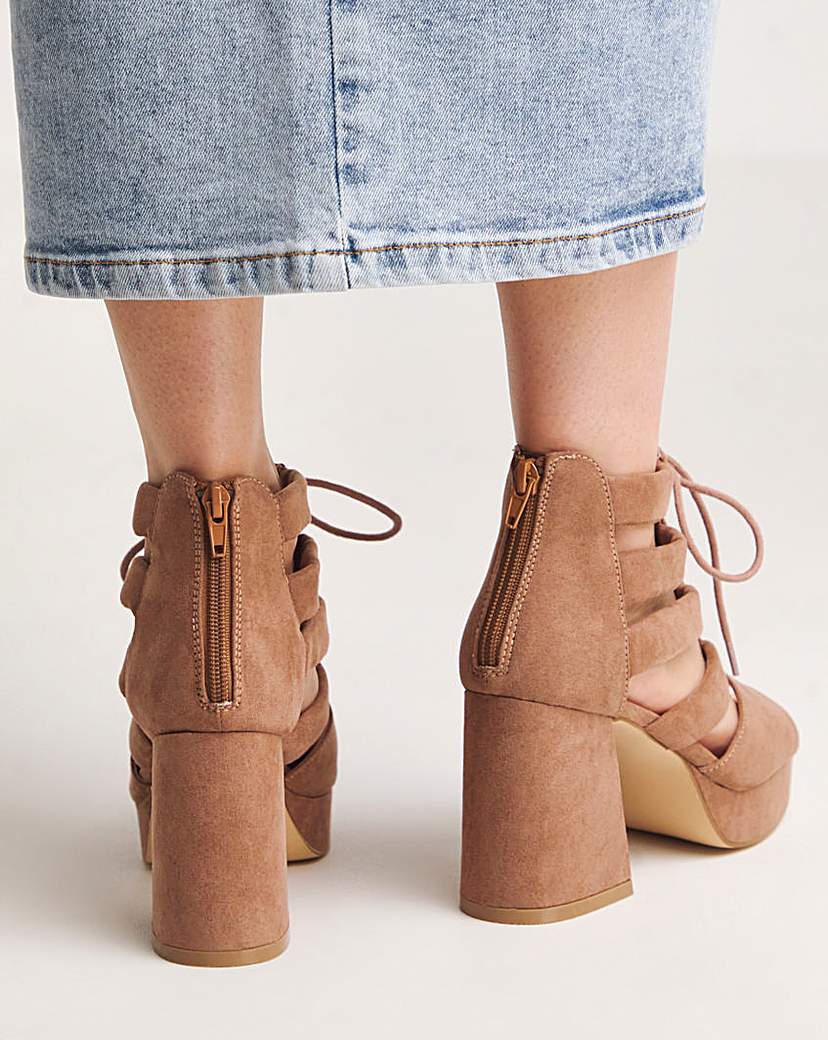 Strappy Shoe Boot Ex Wide