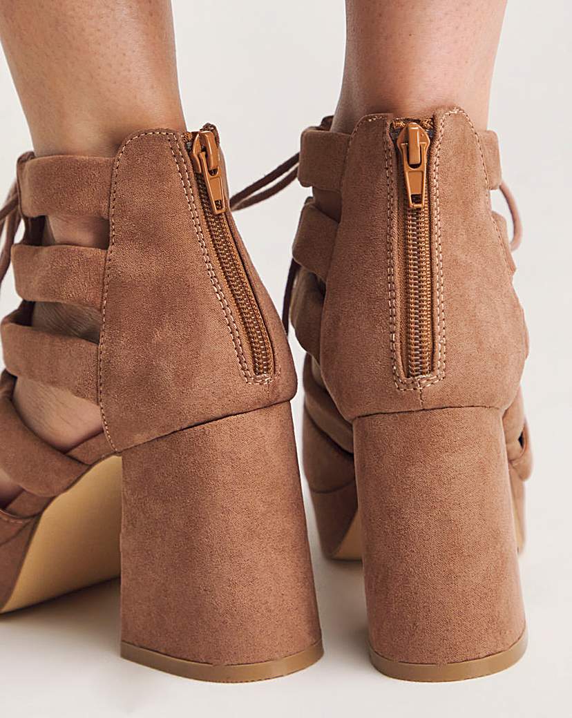 Strappy Shoe Boot Ex Wide