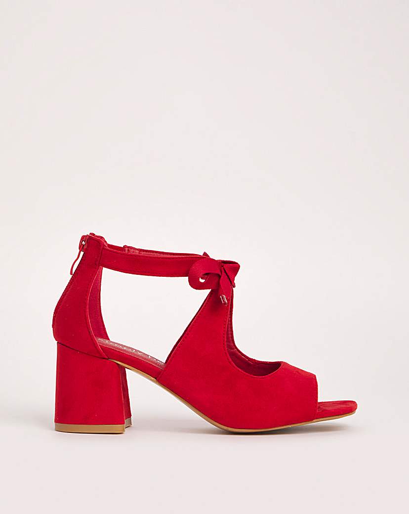 Front Bow Shoe Boot Ex Wide