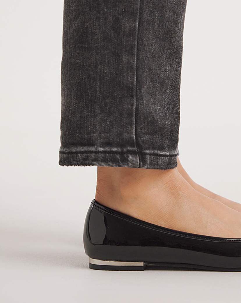 Square Toe Ballerina Shoes Wide Fit