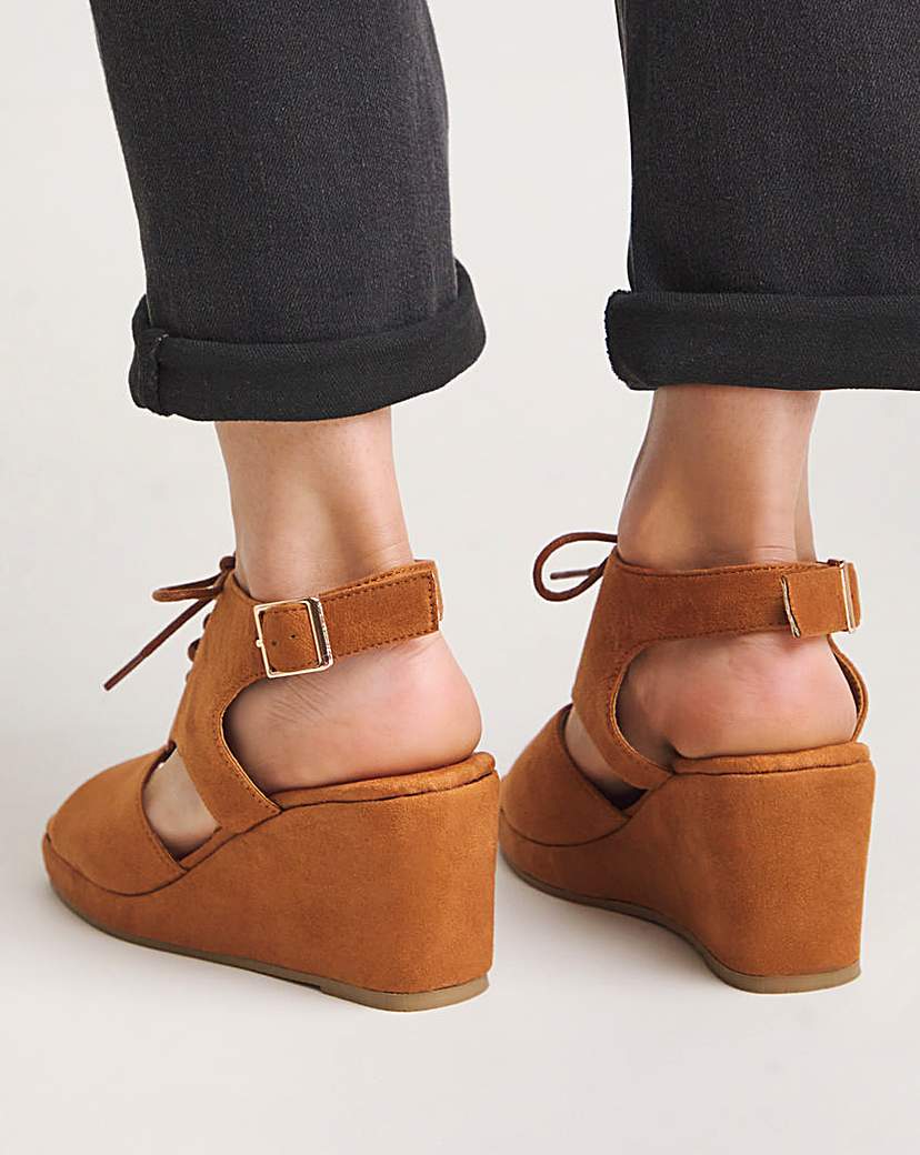 Shoe Boot Wedge Sandal Ex Wide