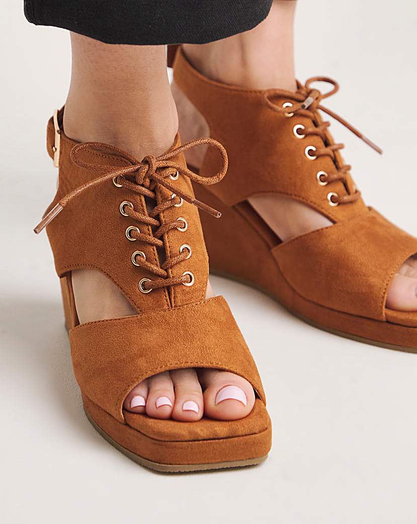 Shoe Boot Wedge Sandal Ex Wide