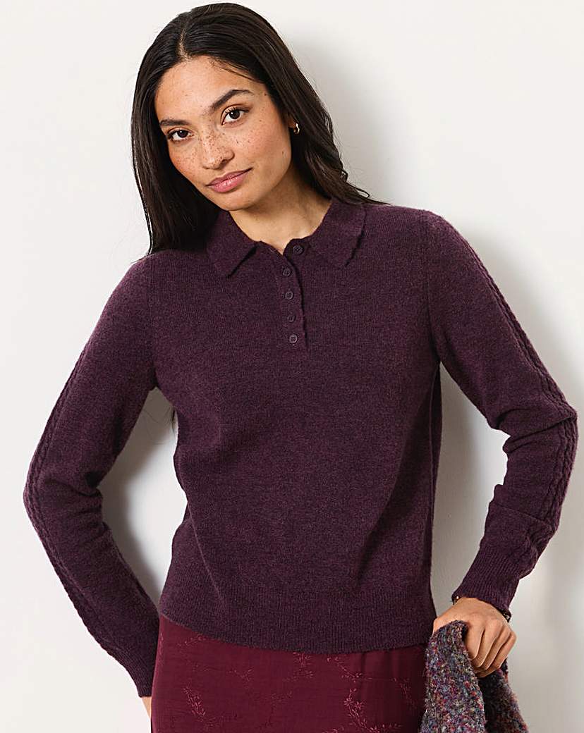 Fatface Halle Knitted Collared Polo