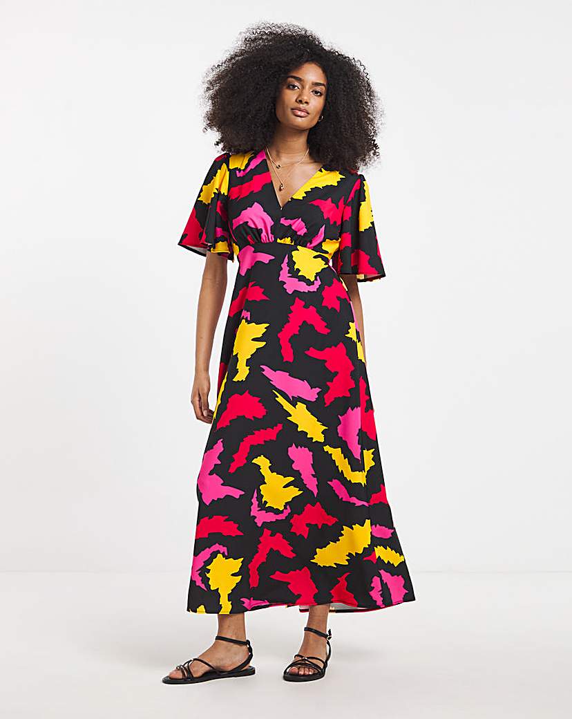 Twisted Wunder Maxi Satin Dress