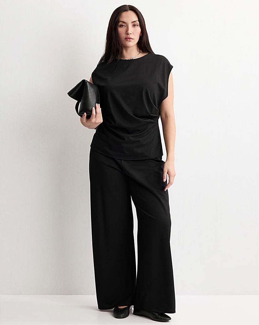 Mango Women's Black T-Shirt Candelo 1XL