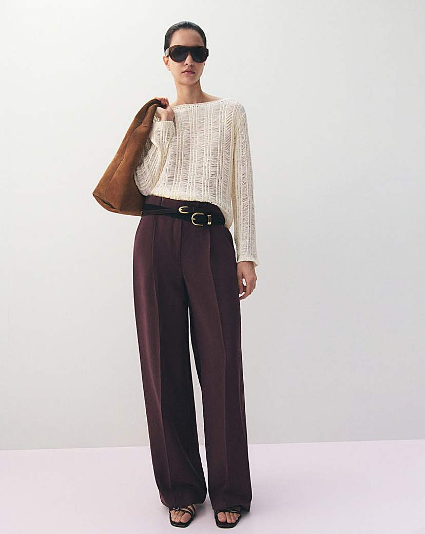 Mango Veronica Low-Rise Lyocell Trousers