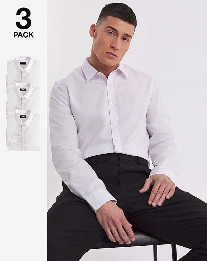 3 Pack Long Sleeve Formal Shirt