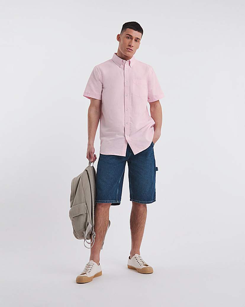 Short Sleeve Oxford Shirt Long