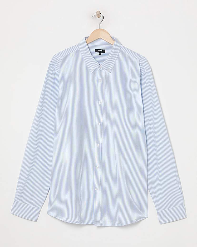 Long Sleeve Stripe Oxford Shirt